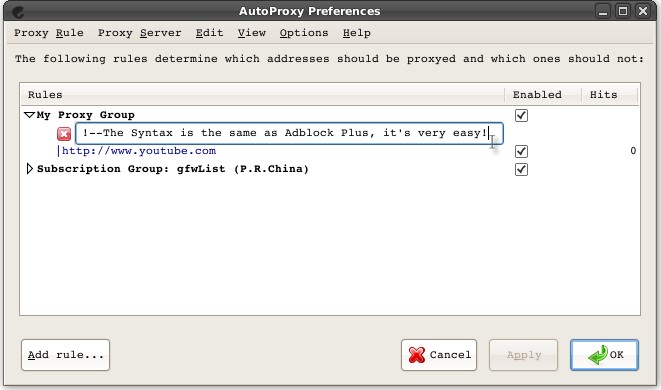 AutoProxy:Firefox