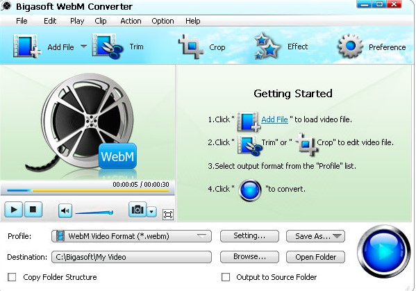 Bigasoft WebM Converterʹýѧ